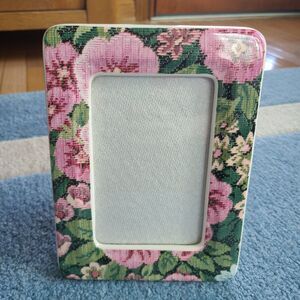 Vintage Summit Collection Ceramic Floral Picture Frame 4x6 Photo From 1989